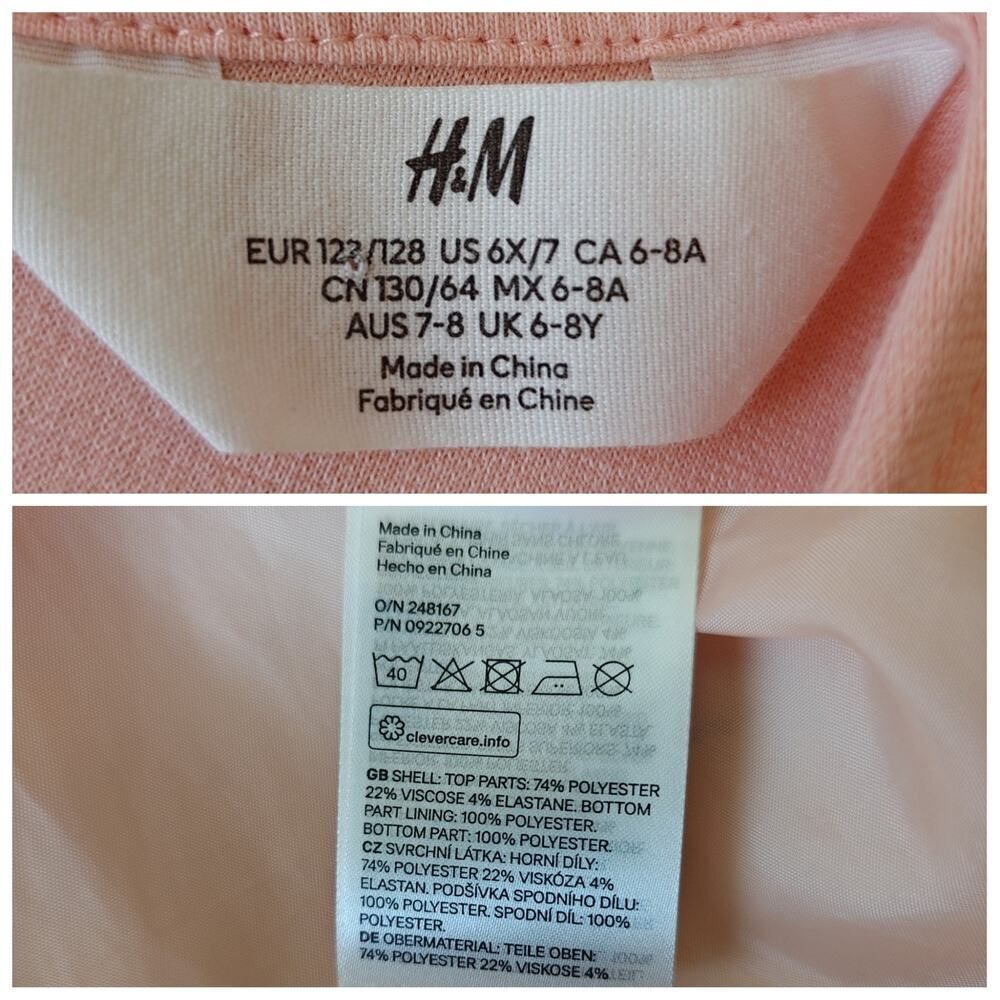H&M horse floral bow detail flared dress sz 6X/7 - Picture 12 of 12